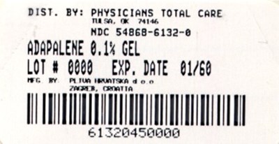 Adapalene Gel  0.1%  45 Gram Carton (Package Label)